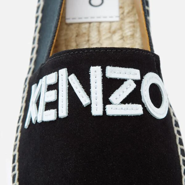 商品Kenzo|KENZO Women's Kenzo Logo Elastic Espadrilles - Black,价格¥653,第4张图片详细描述