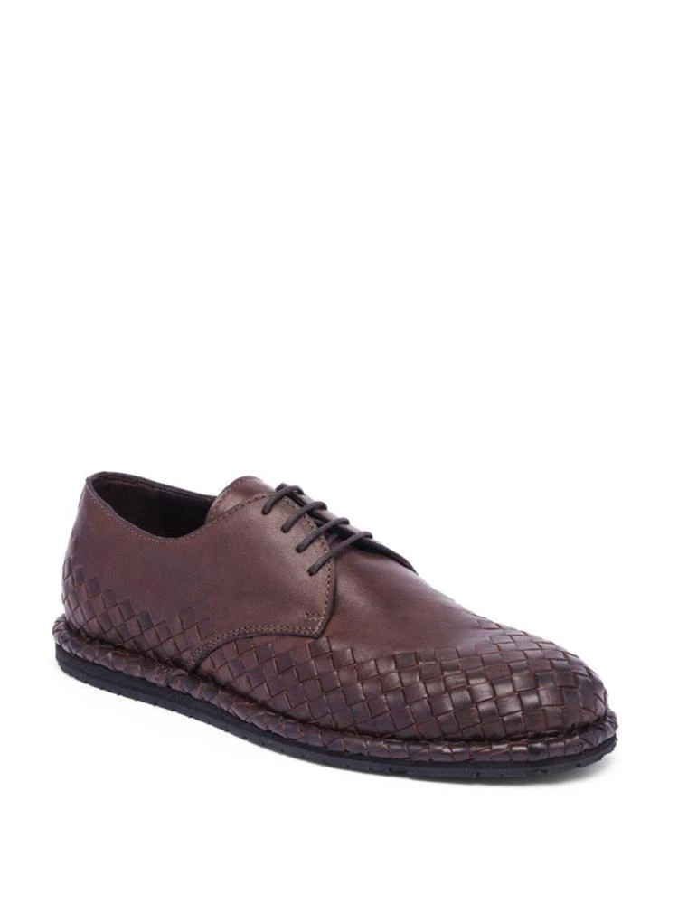 商品Bottega Veneta|Intrecciato Leather Lace-Up Shoes,价格¥2782,第1张图片