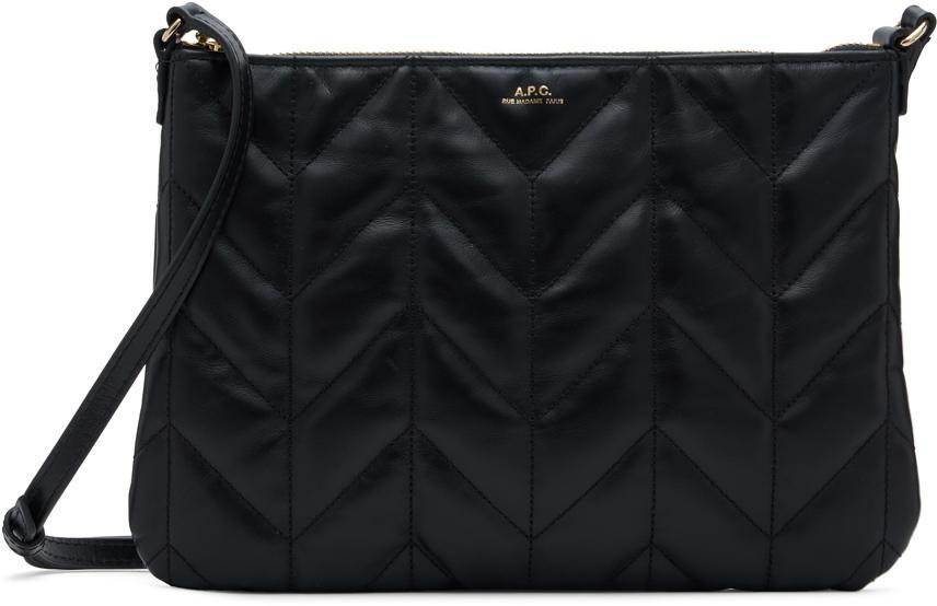 商品A.P.C.|Black Quilted Shoulder Bag,价格¥2469,第1张图片