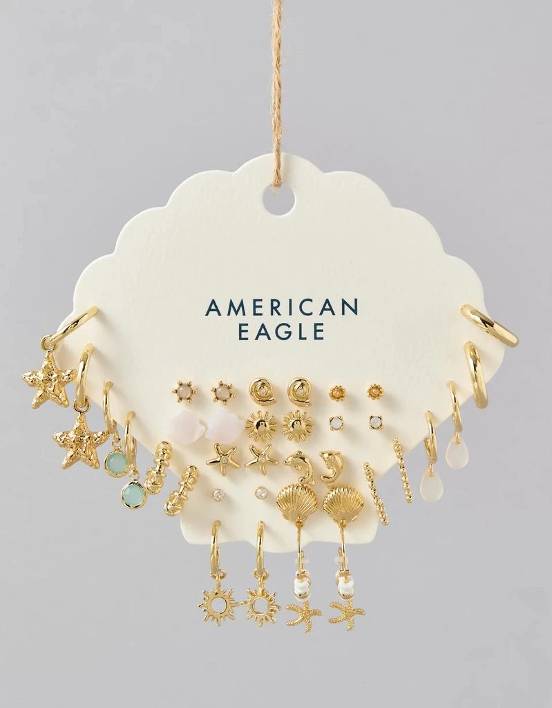 商品AE|AEO Seashell Earrings 18-Pack,价格¥142,第2张图片详细描述