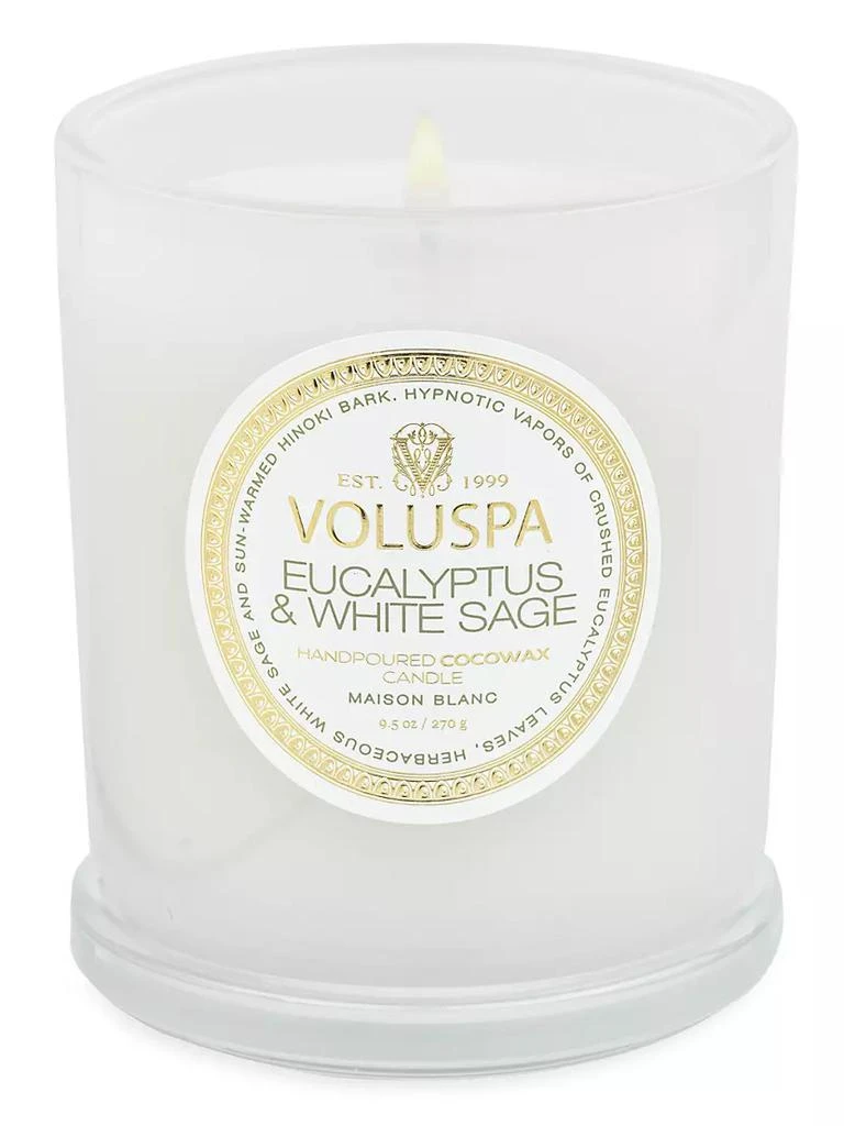 商品Voluspa|Eucalyptus & White Sage Boxed Classic Candle,价格¥226,第1张图片