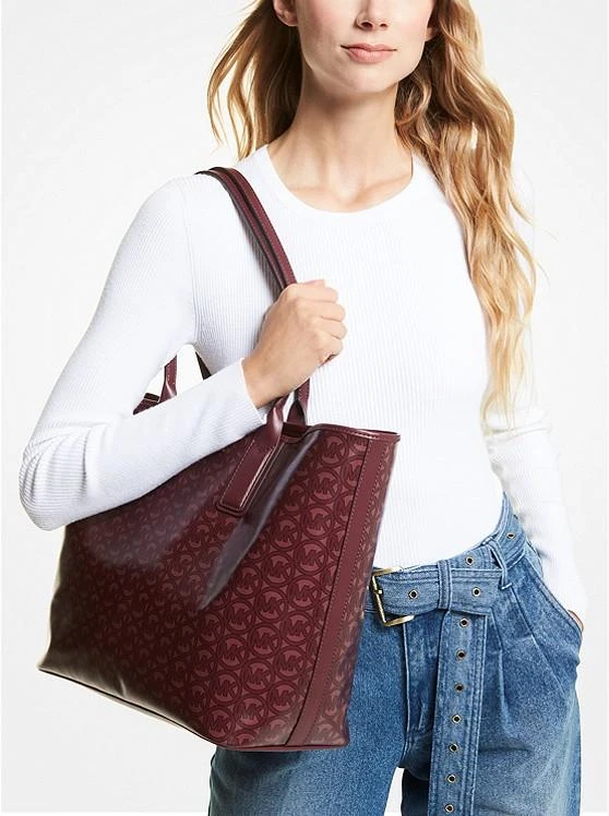 商品Michael Kors|女式 Jodie 大号徽标提花托特包,价格¥590,第3张图片详细描述