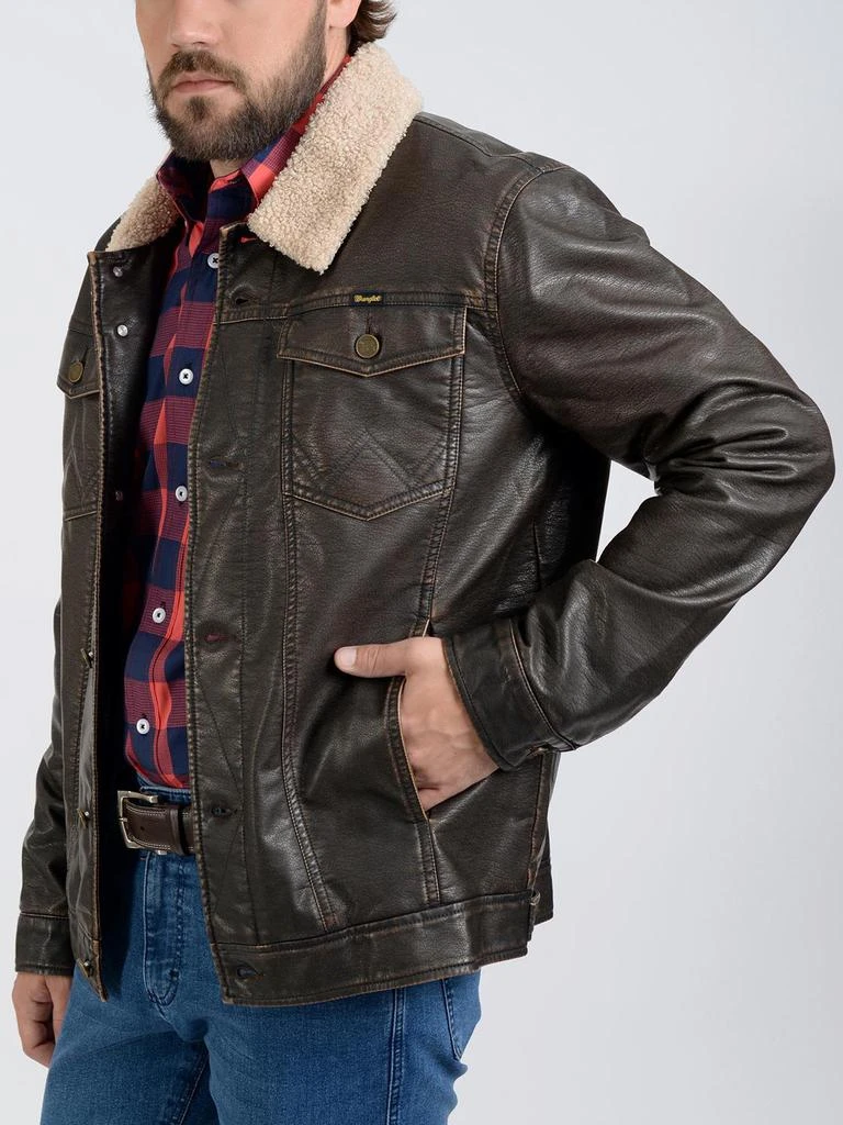商品Wrangler|Sherpa Jacket in Premium Faux Leather,价格¥743,第3张图片详细描述