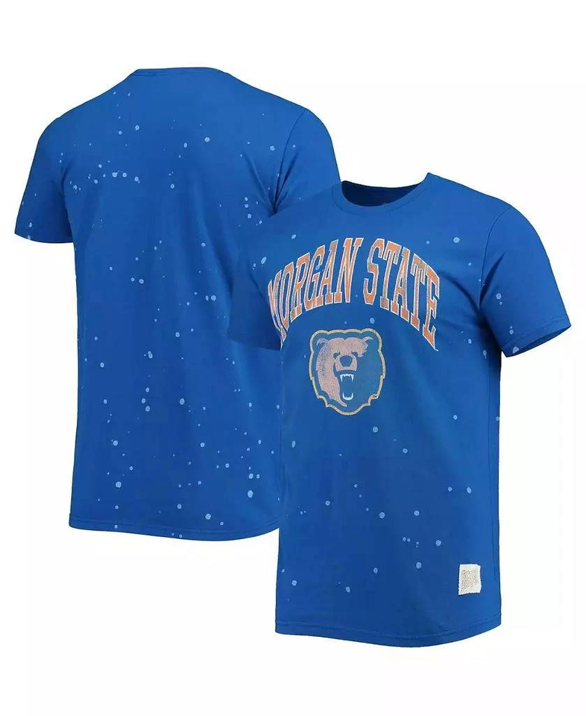 商品The Original Retro Brand|Men's Royal Morgan State Bears Bleach Splatter T-shirt,价格¥259,第2张图片详细描述