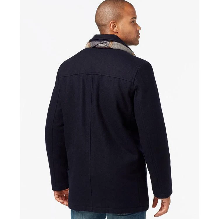 商品Tommy Hilfiger|Men's Big & Tall Melton Peacoat with Scarf,价格¥1126,第3张图片详细描述