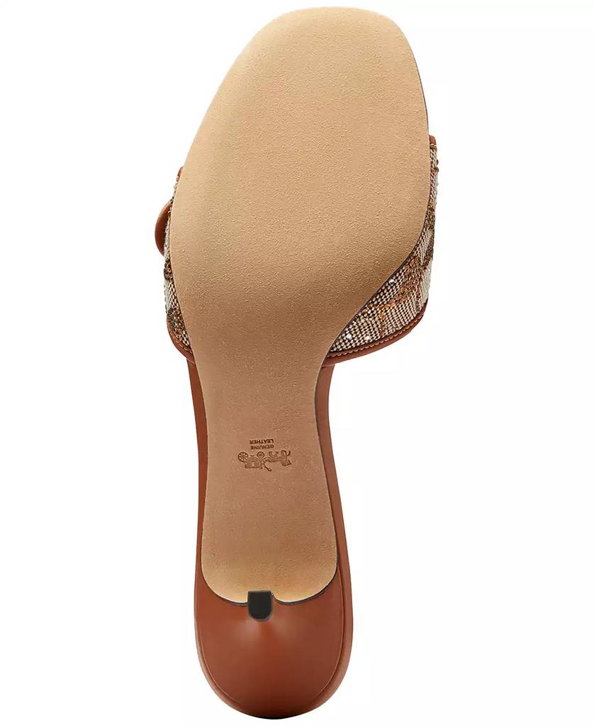 Coach Women's Margot Crystal Signature Jacquard Sandals Coach Women's Margot Crystal Signature Jacquard Sandals