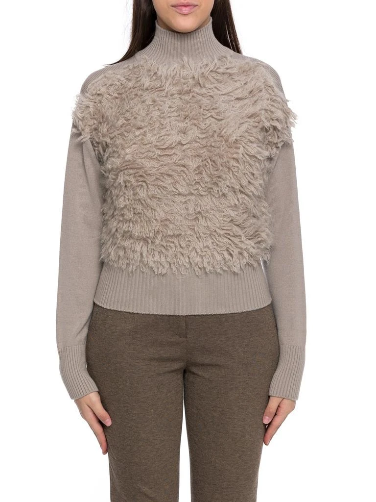 商品Max Mara|Max Mara Studio High Neck Long-Sleeved Jumper,价格¥1810,第1张图片