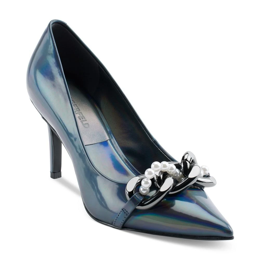 商品Karl Lagerfeld Paris|Women's Sera Pointed-Toe Embellished Pumps,价格¥953,第1张图片