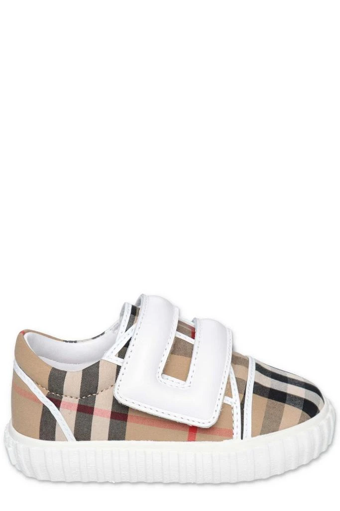 商品Burberry|Burberry Kids Checked Mark Sneakers,价格¥1844,第1张图片