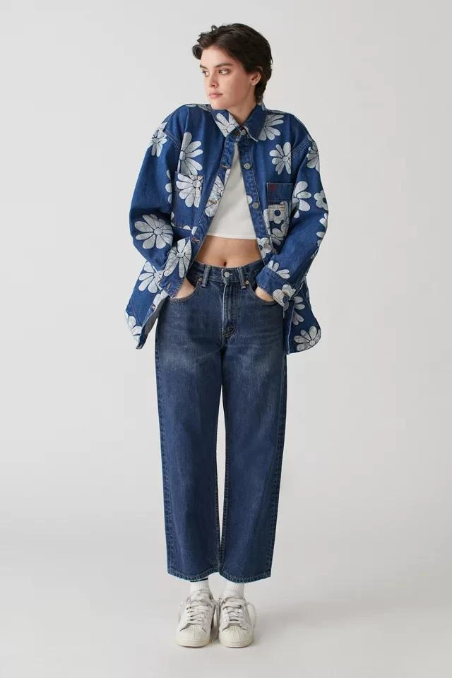 商品BDG|BDG Elissa Denim Printed Shirt Jacket,价格¥524,第3张图片详细描述