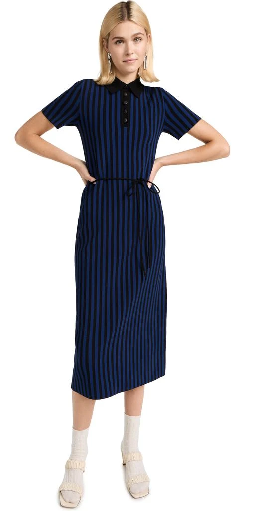 商品Tory Burch|Tory Burch 汤丽柏琦 Plaited Rib Polo Dress,价格¥1111,第1张图片