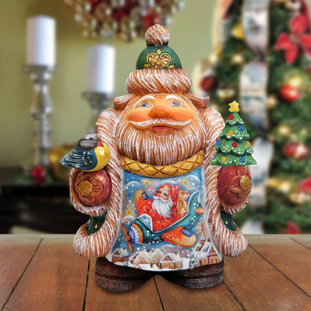 商品G. DeBrekht|Designocracy Airplane Santa Handpainted Figurine G.DeBrekht,价格¥936,第2张图片详细描述