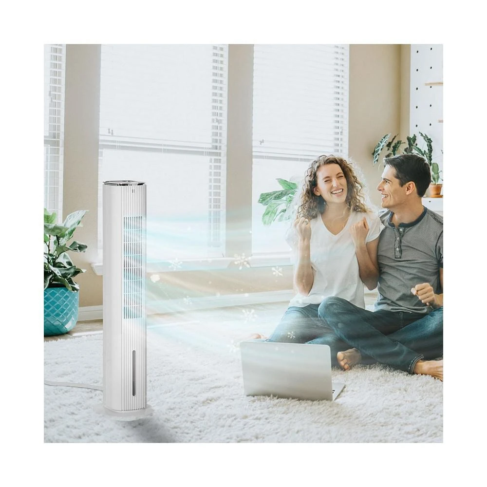商品HOMCOM|Portable Swivel 3-Mode Air Conditioner Humidifier Cooling Fan, Remote,价格¥766,第3张图片详细描述