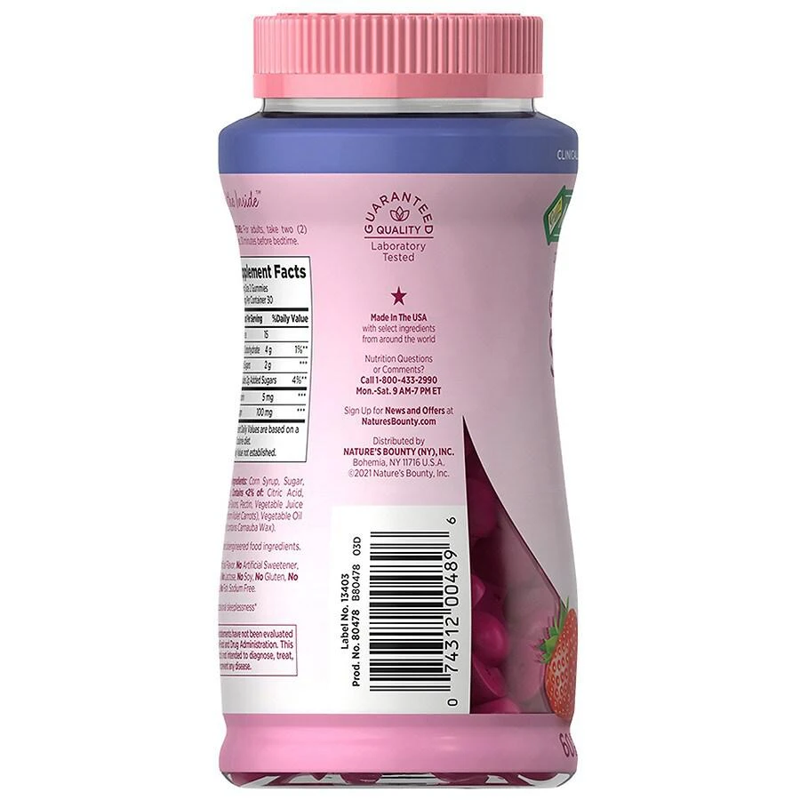 商品Nature's Bounty|Gorgeous Sleep Gummies Berry,价格¥127,第4张图片详细描述