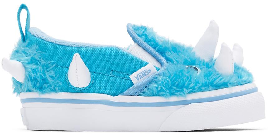 Baby Blue Monster Slip-On V Sneakers商品第1张图片规格展示