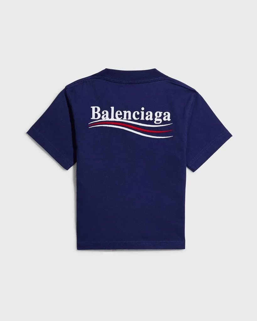 商品Balenciaga|Kid's Embroidered Political Logo T-Shirt, Size 2-10,价格¥1952,第2张图片详细描述