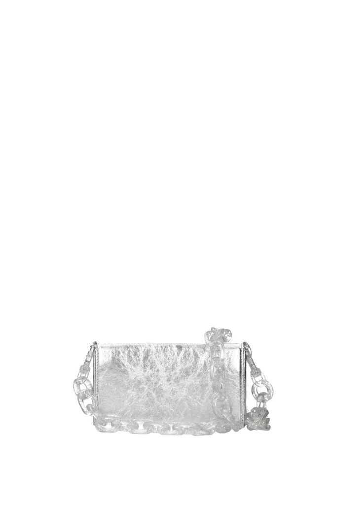 商品Furla|Shoulder bags bloombag Leather Silver,价格¥1007,第3张图片详细描述