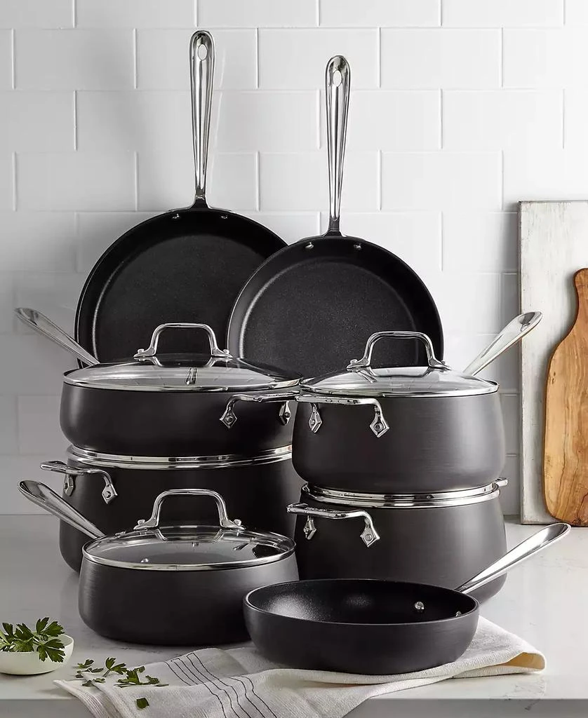 商品All-Clad|Hard-Anodized Cookware Set, 13 Piece,价格¥4632,第4张图片详细描述