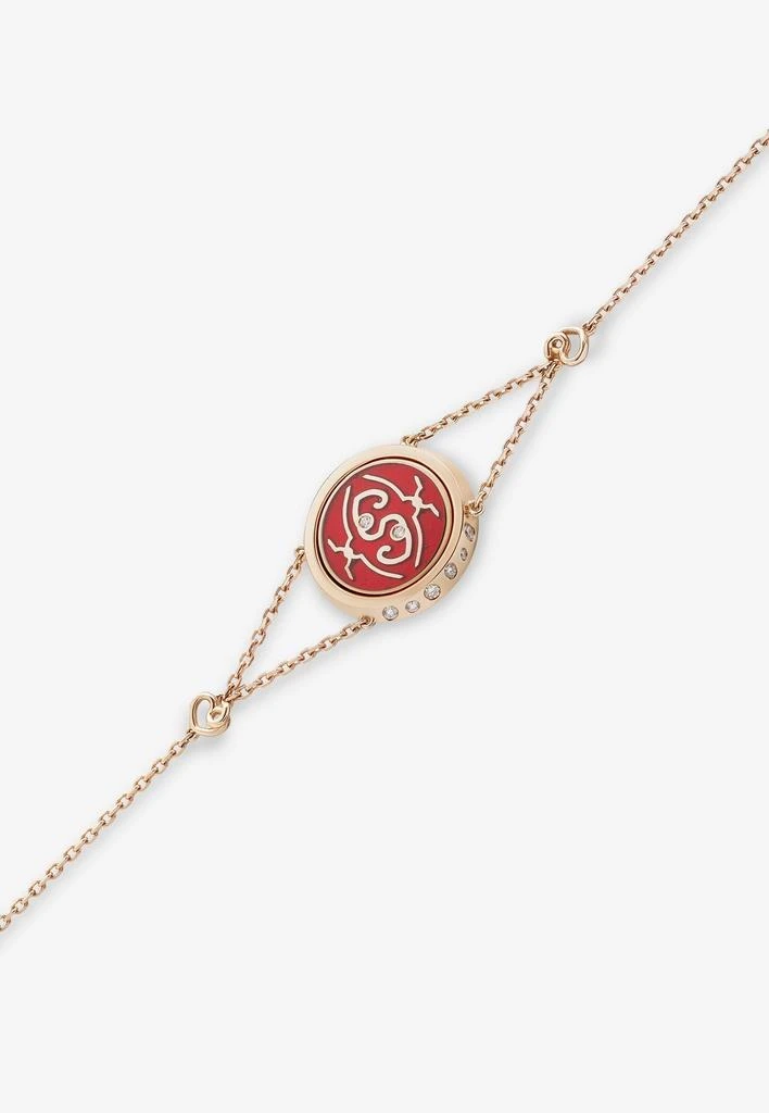 商品Intisars|Me Oh Me Sparkly Red 18K Rose Gold Diamond Bracelet,价格¥31676,第1张图片