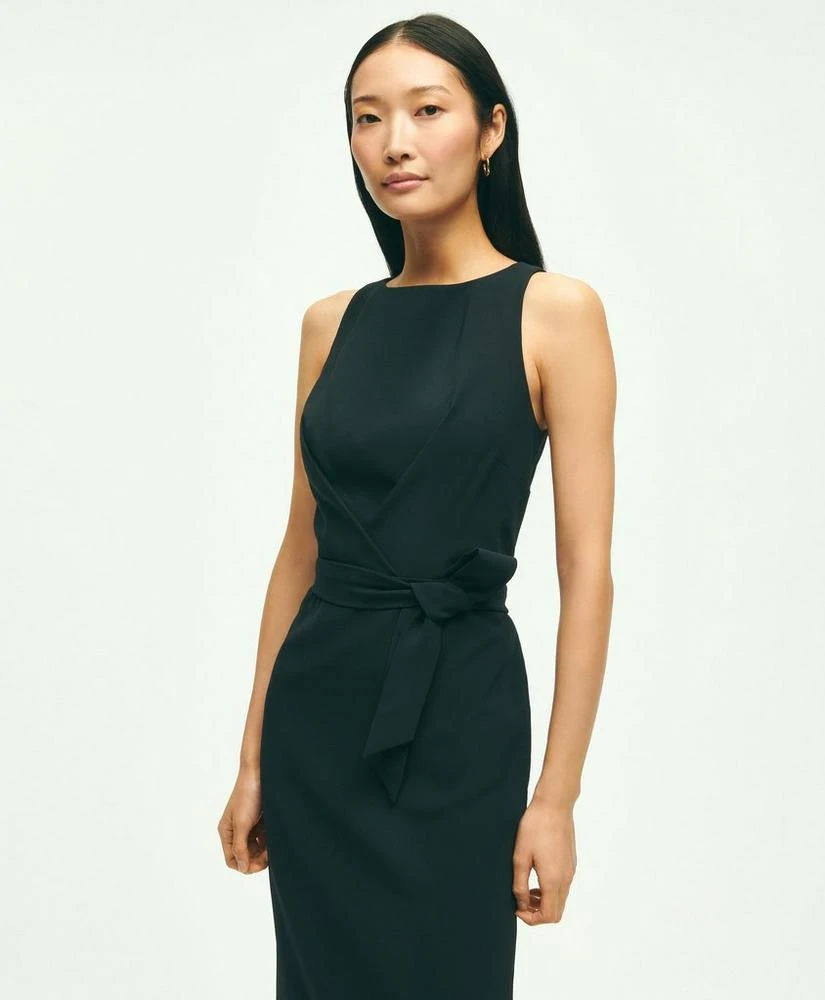 商品Brooks Brothers|Sleeveless Crepe Sheath Dress,价格¥1282,第5张图片详细描述