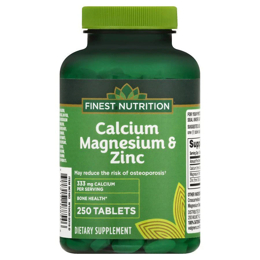 商品Finest Nutrition|Calcium Magnesium Zinc Tablets,价格¥89,第1张图片