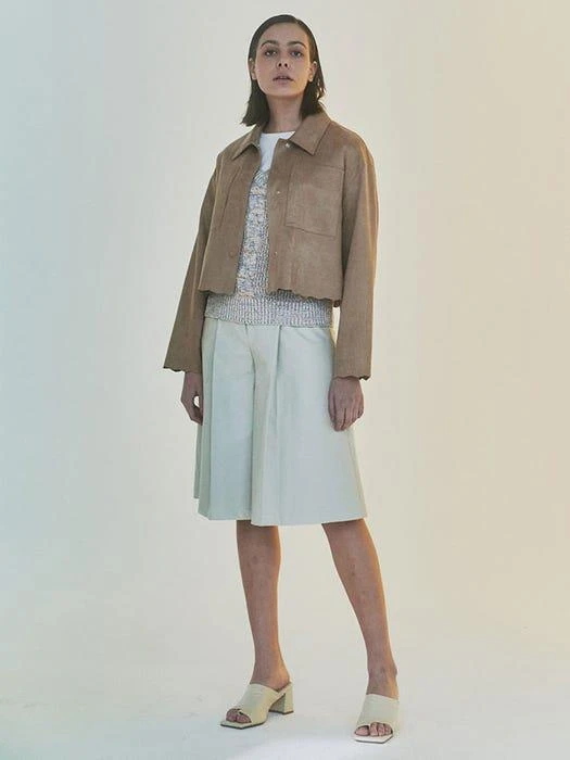商品NOWANDTOMORROW|W Leather Short Pants,价格¥627,第2张图片详细描述