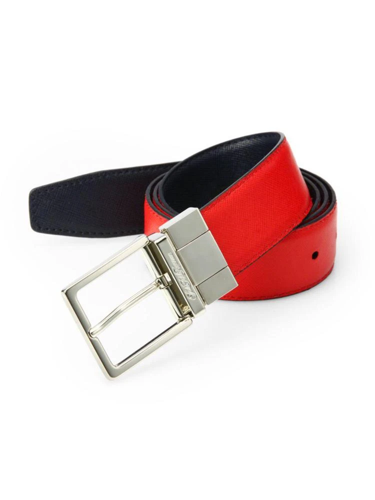 商品Saks Fifth Avenue|COLLECTION Two-Toned Reversible Saffiano Leather Belt,价格¥633,第1张图片