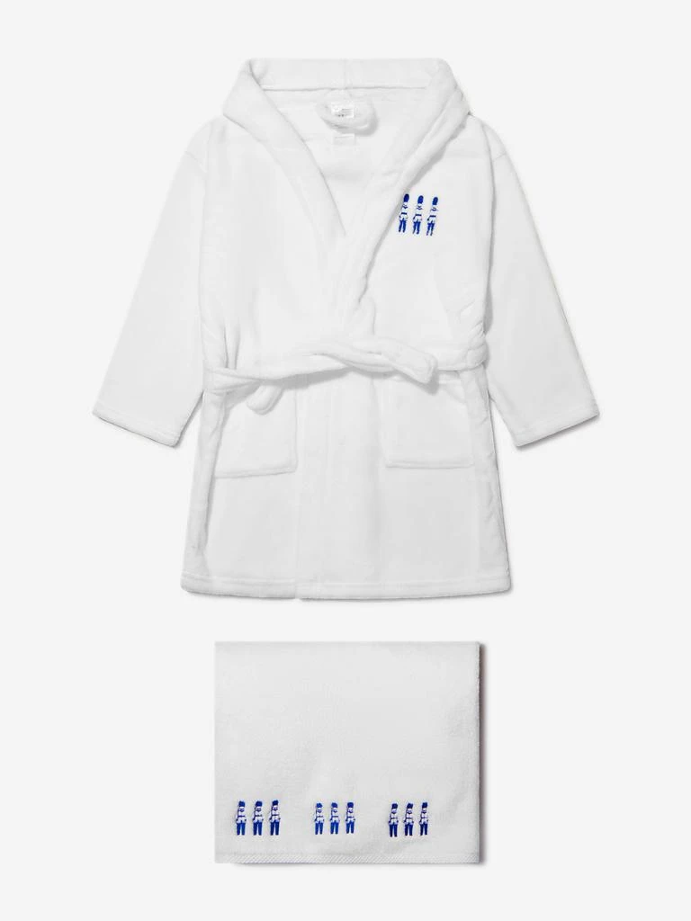 商品Cotton and Company|Cotton and Company Baby Boys Cotton Guardsmen Bathrobe And Towel Set,价格¥705,第1张图片