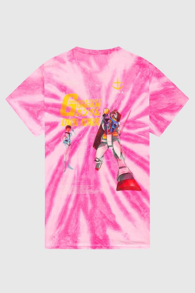 商品Dim Mak|Dim Mak x Gundam Mobile Suit - Gundam Tee - Hot Pink Spiral TD,价格¥90,第2张图片详细描述