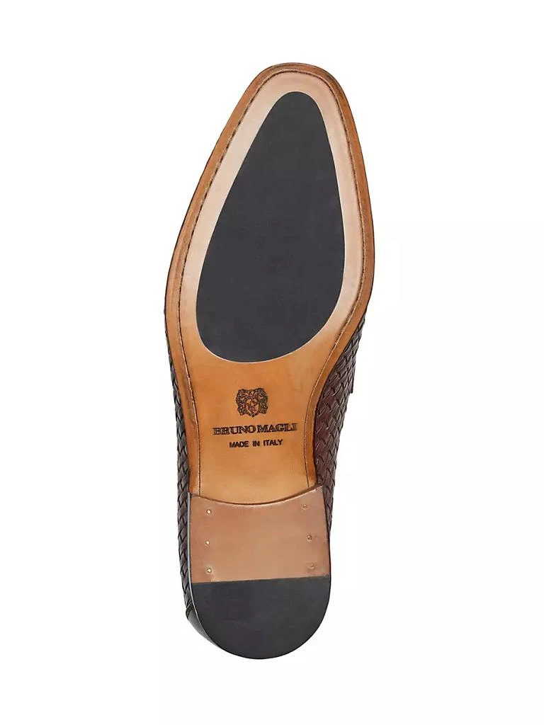 商品Bruno Magli|Manfredo Woven Leather Loafers,价格¥3189,第5张图片详细描述