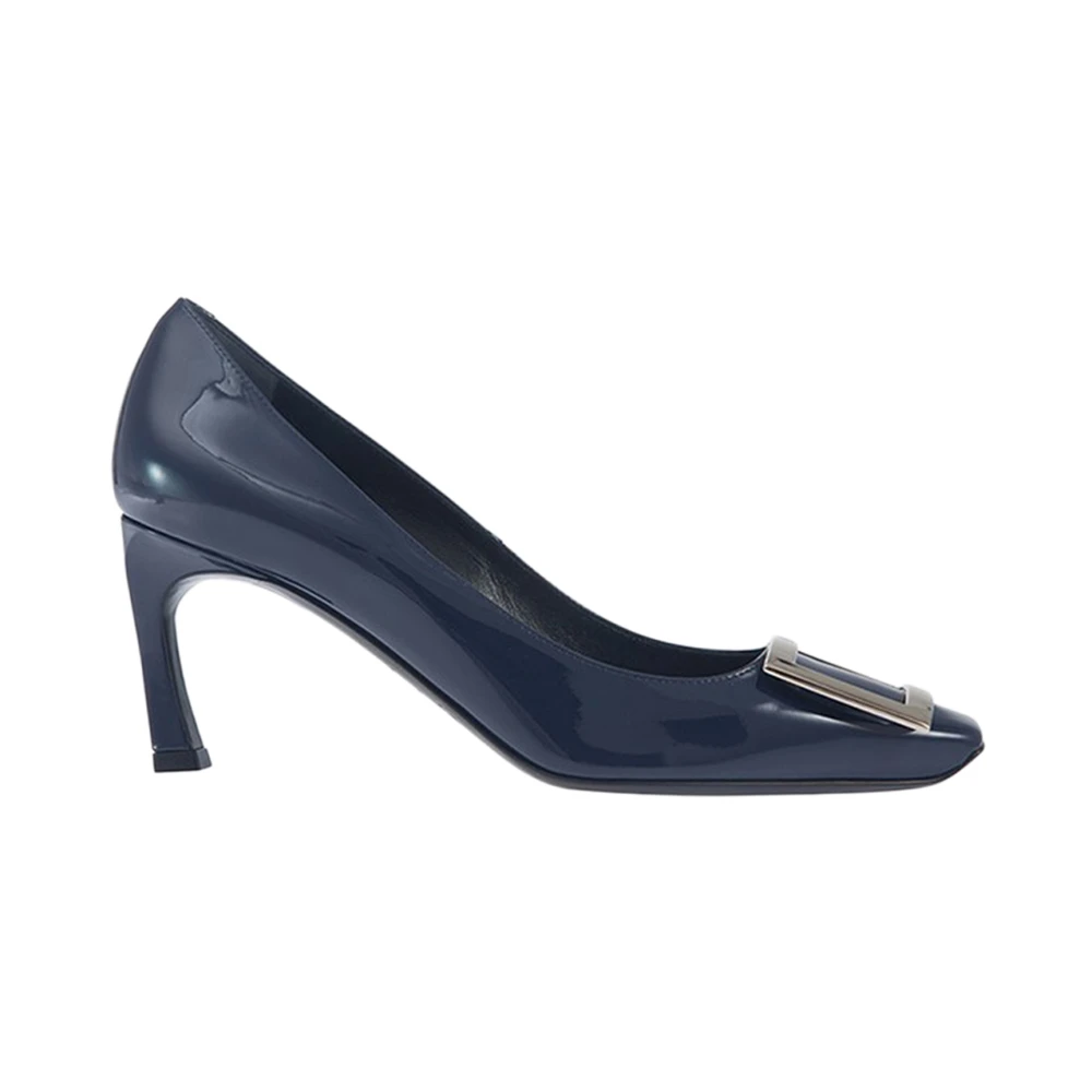 商品Roger Vivier|ROGER VIVIER 
  女士蓝色漆皮高跟鞋  RVW40015280-D1P-U800,价格¥4158,第1张图片