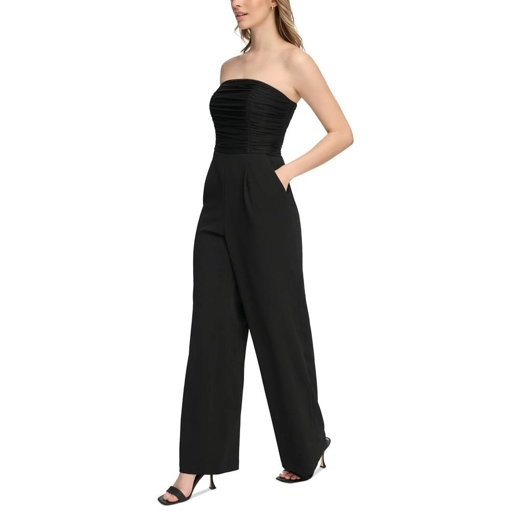 商品Calvin Klein|Women's Ruched-Bodice Strapless Jumpsuit,价格¥1263,第3张图片详细描述