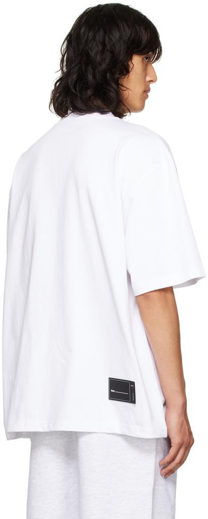 商品We11done|White Embroidered T-Shirt,价格¥601,第5张图片详细描述