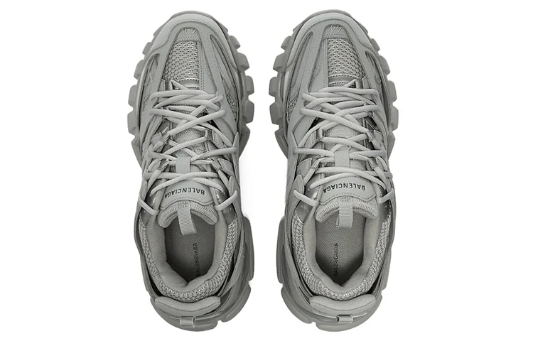 商品[国内直发] Balenciaga|巴黎世家 Track 1.0 潮流户外 防滑耐磨透气轻便 低帮 老爹鞋 男款 灰,价格¥9197,第5张图片详细描述