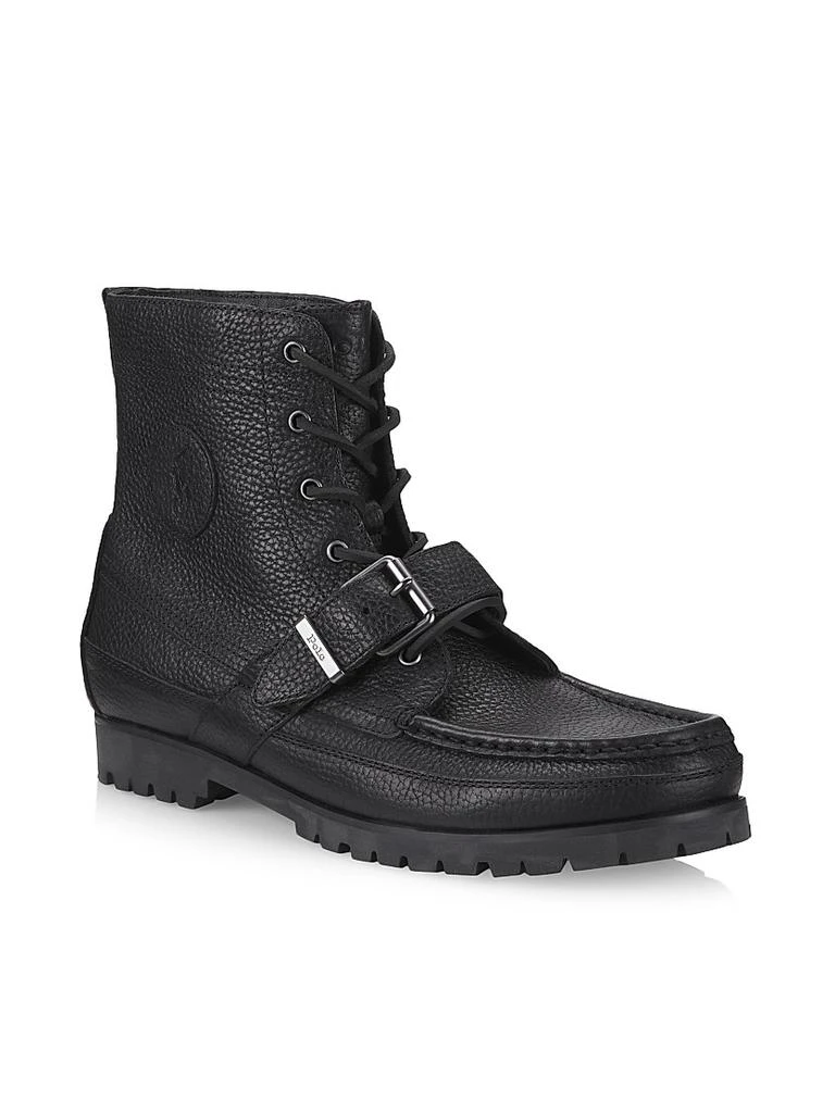 商品Ralph Lauren|Ranger Tumbled Leather Boots,价格¥1307,第2张图片详细描述