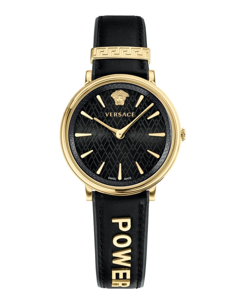 商品Versace|范思哲休闲薄款玫瑰金腕表VBP040017,价格¥1930,第1张图片