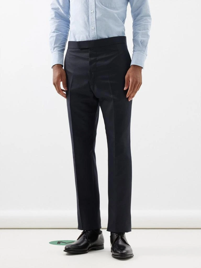 商品Thom Browne|Backstrap Super 120's wool-twill suit trousers,价格¥4041,第1张图片