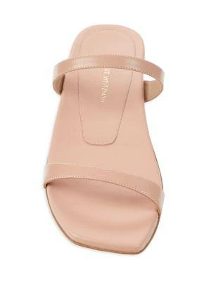 Women's Aleena Square-Toe Leather Slides 商品