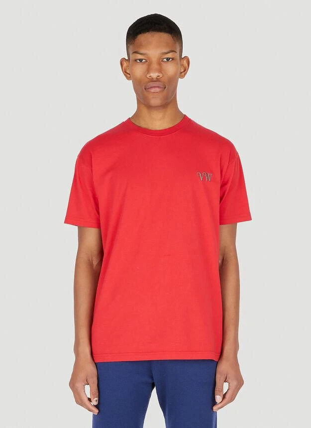 商品Vivienne Westwood|Classic Embroidered T-Shirt in Red,价格¥546,第1张图片