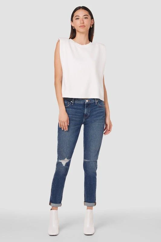 商品Hudson|Lana Slim Boyfriend Jean With Roll Hem,价格¥989,第1张图片