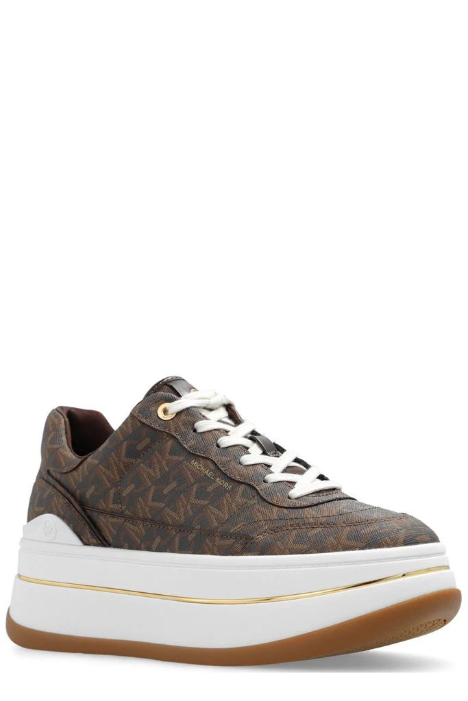 商品Michael Kors|Michael Michael Kors Hayes Allover Logo Platform Sneakers,价格¥1651,第2张图片详细描述