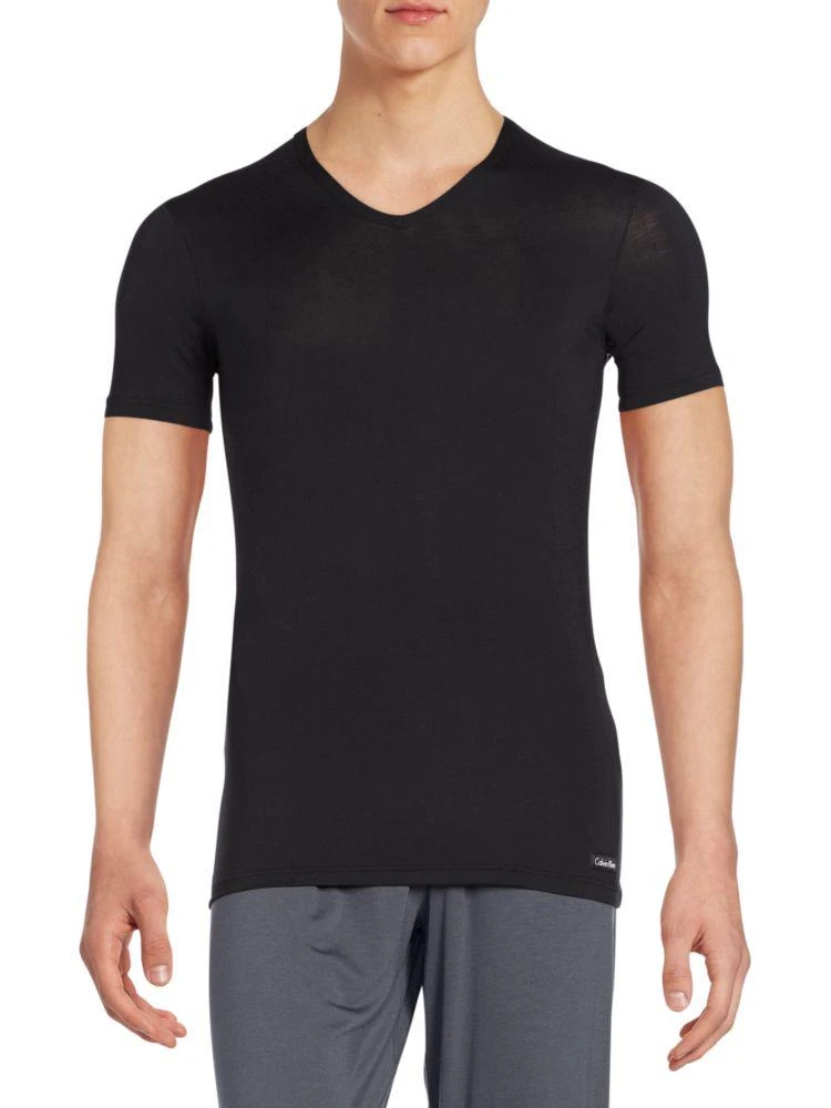 商品Calvin Klein|V-Neck Short Sleeve 短袖,价格¥120,第3张图片详细描述