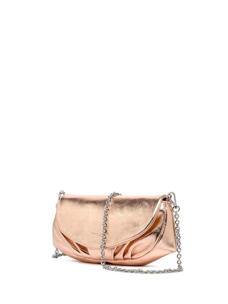 商品GIANNI CHIARINI|Adele Clutch Bag In Metallic Leather With Shoulder Strap,价格¥1575,第2张图片详细描述