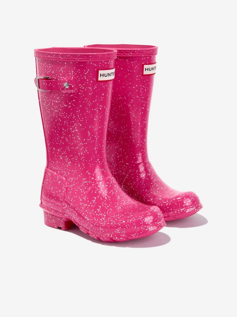 商品Hunter|Hunter Girls Original Giant Glitter Wellingon Boots in Red,价格¥634,第2张图片详细描述