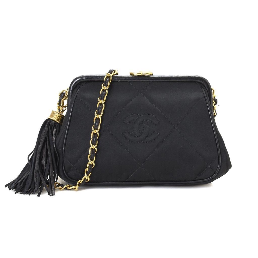 商品[二手商品] Chanel|CC Logo Tassel Chain Shoulder Bag,价格¥22882,第1张图片