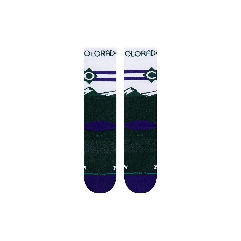 商品Stance|Men's Green Colorado Rockies City Connect Crew Socks,价格¥151,第2张图片详细描述