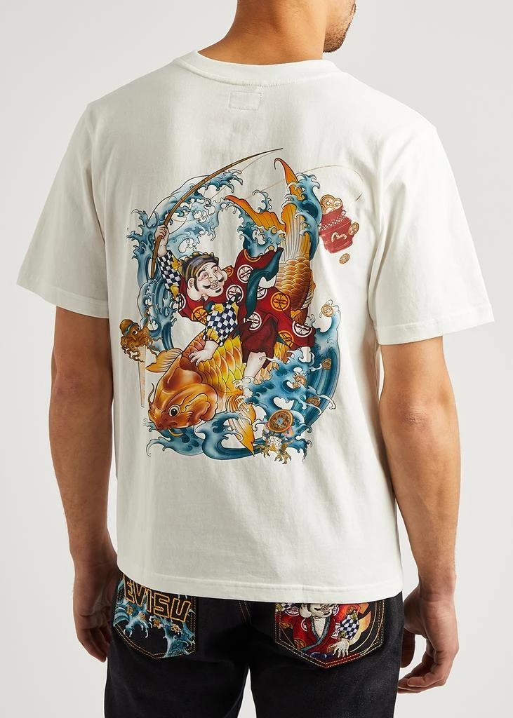 商品Evisu|Printed cotton T-shirt,价格¥596,第3张图片详细描述