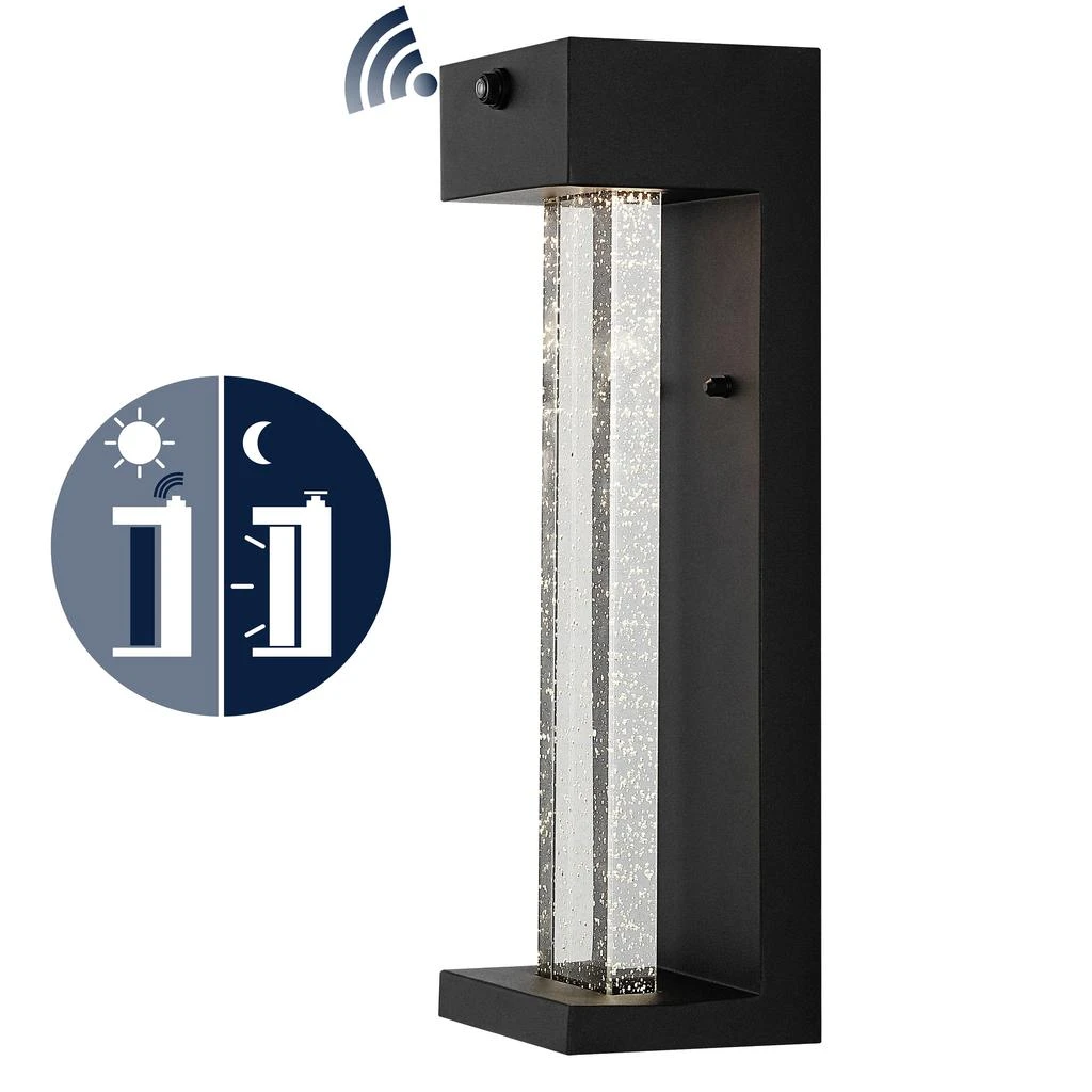 商品JONATHAN Y|Miranda 5.13" 1-Light Modern Industrial Iron/Glass Seeded Glass,价格¥893,第5张图片详细描述