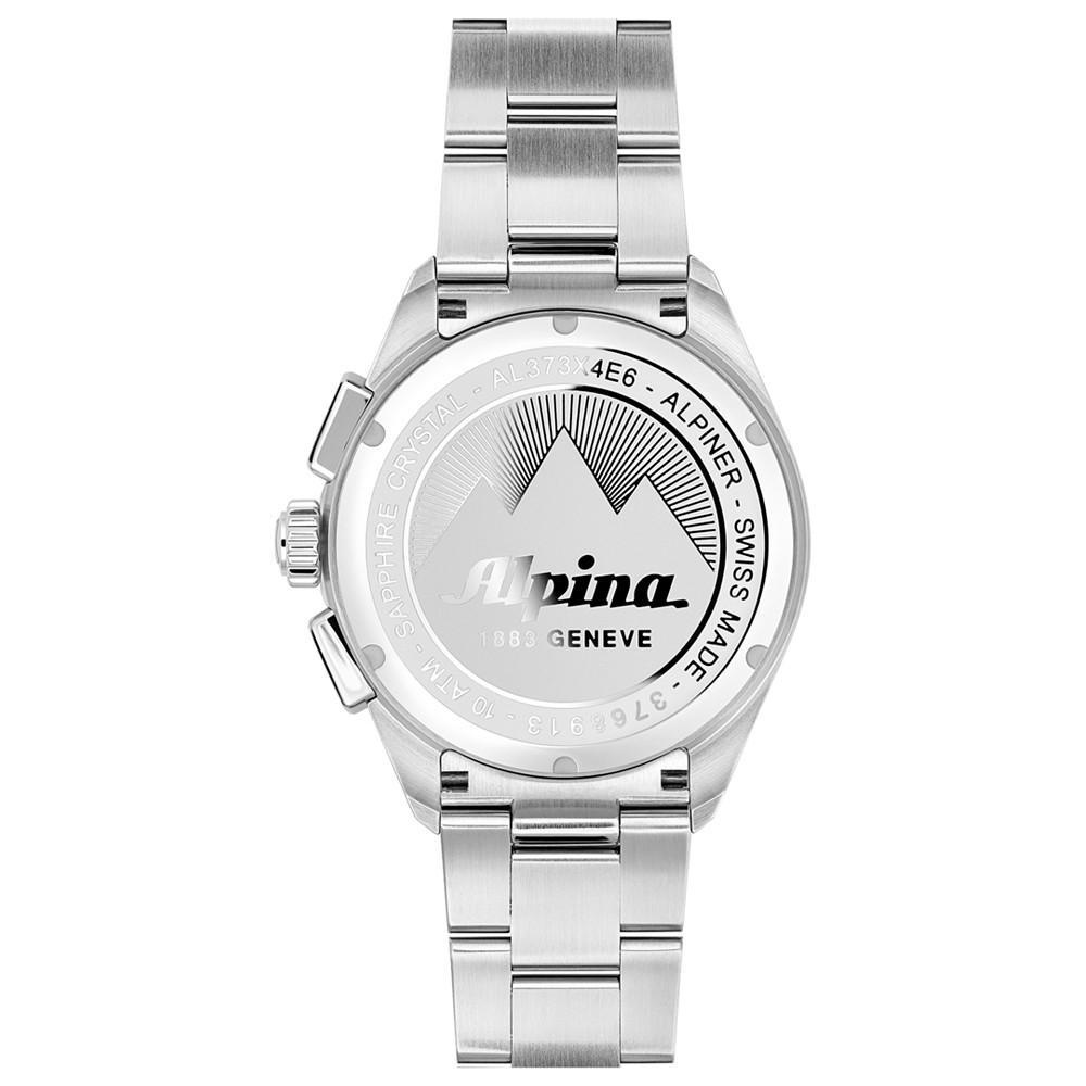 商品Alpina|Men's Swiss Chronograph Alpiner Stainless Steel Bracelet Watch 42mm,价格¥8666,第5张图片详细描述