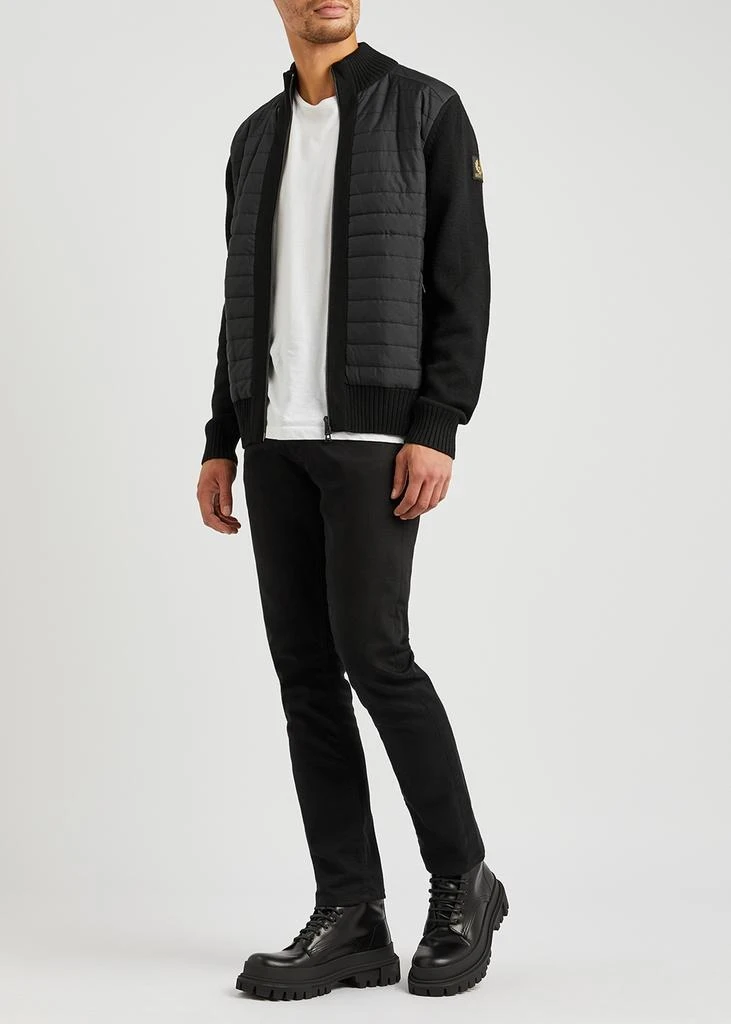 商品BELSTAFF|Kingston black quilted shell and wool jacket,价格¥1296,第4张图片详细描述